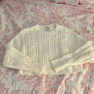 Cable Knit Cream Sweater